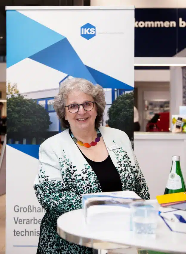Doris Caspari auf dem IKS Firmenstand